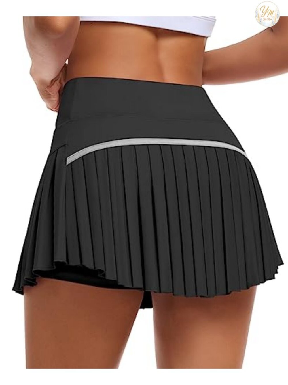 Pleated Tennis Skort High Waist Golf Skirt with Built-in Shorts & Pockets